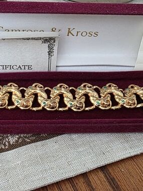 Jaqueline Kennedy Camrose Kross Ram Head Bracelet